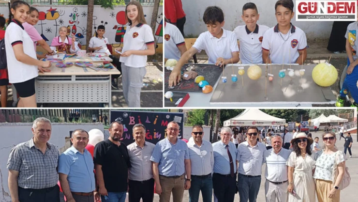 Öğrencilerin eserleri şenlikte sergilendi