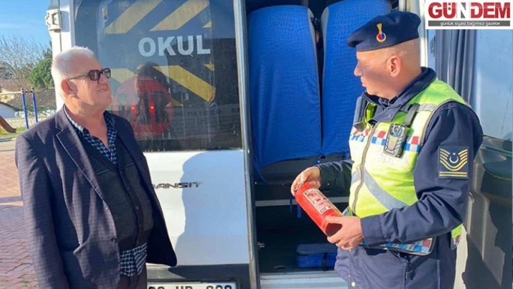 Okul servis araçları denetlendi   