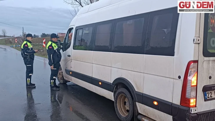 Okul servisleri  denetimi yapıldı