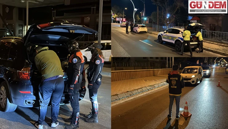 Polis ekipleri 'şok' uygulama yaptı