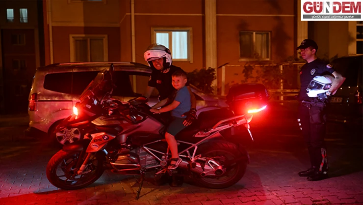 Polis motosikletine binme hayali gerçek oldu