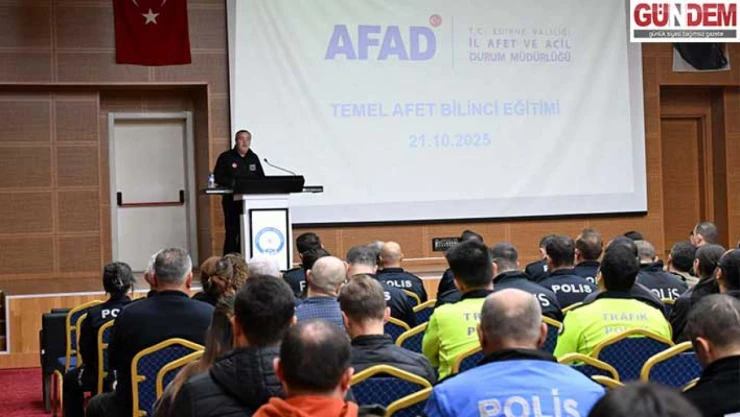 Polislere Temel Afet Bilinci Eğitimi verildi