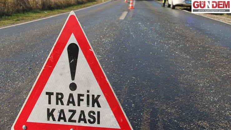 Refüje çarpan otomobil sürücüsü yaralandı