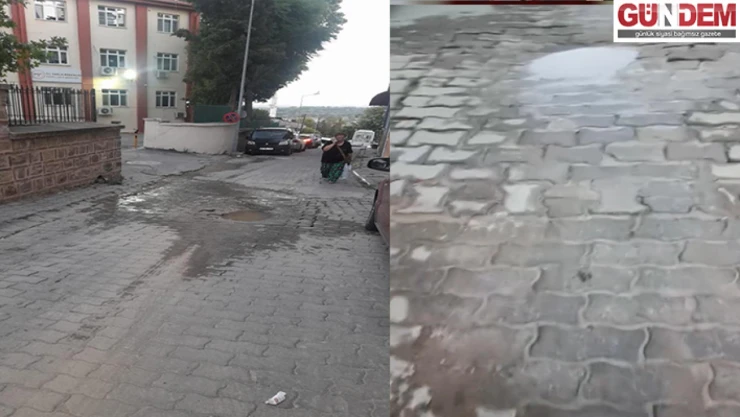 Sarıcapaşa'da su patlağına çözüm bekleniyor