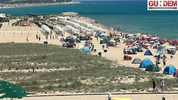 Saros'da bayram yoğunluğu