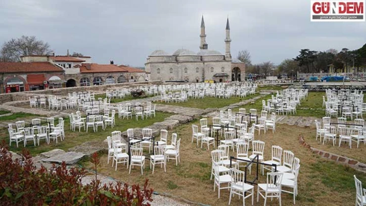 Selimiye iftarı için hazırlıklar başladı
