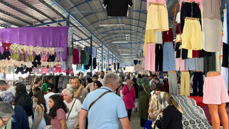 Serin havayı fırsata çevirip pazara akın ettiler