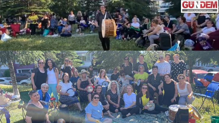'Sevgili Günebakanlar' darbuka ritim grubu şenlikte bir araya geldi
