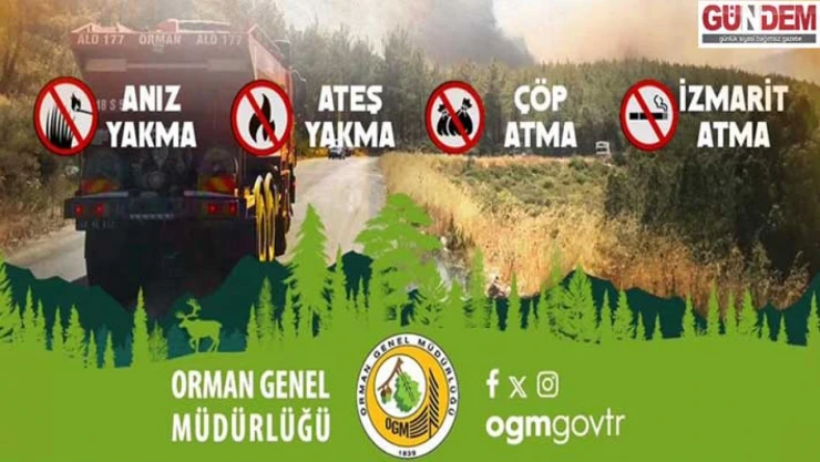 Sıcaklık, rüzgâr ve düşük nem yangın riskini artırıyor