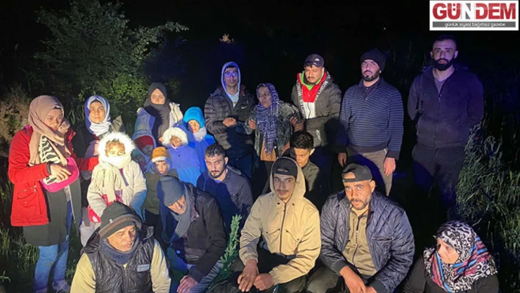 Sınırda 21 göçmen yakalandı