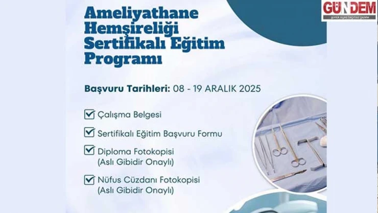 Sultan 1. Murat Devlet Hastanesi'nden sertifikalı eğitim duyurusu