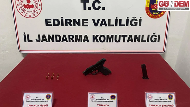 Şüpheli şahsın üzerinde ruhsatsız tabanca ele geçirildi