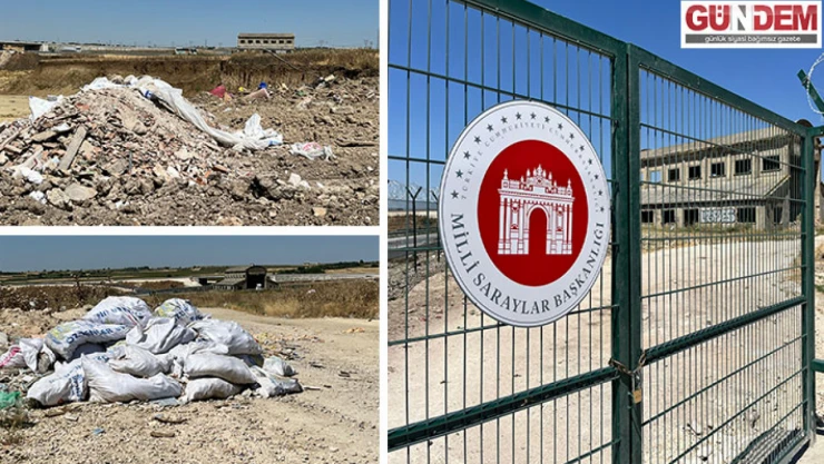 Tarihi balon hangarının etrafına hafriyat döküldü
