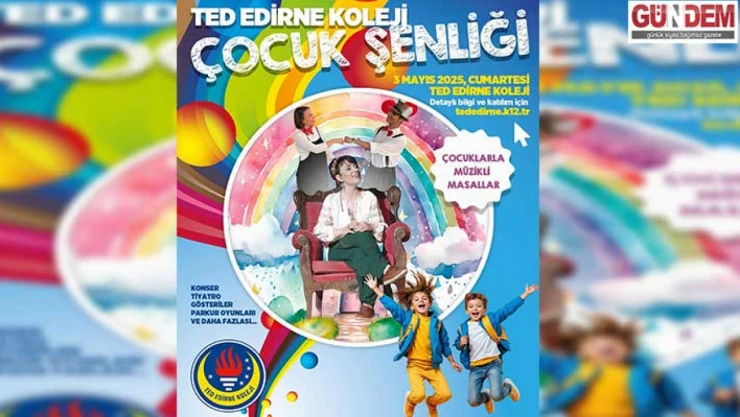 TED Edirne Koleji çocuk şenliği etkinliği