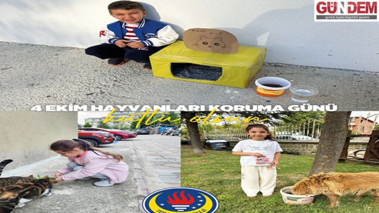 TED Edirne Koleji'nde 4 Ekim Hayvanları Koruma Günü etkinliği