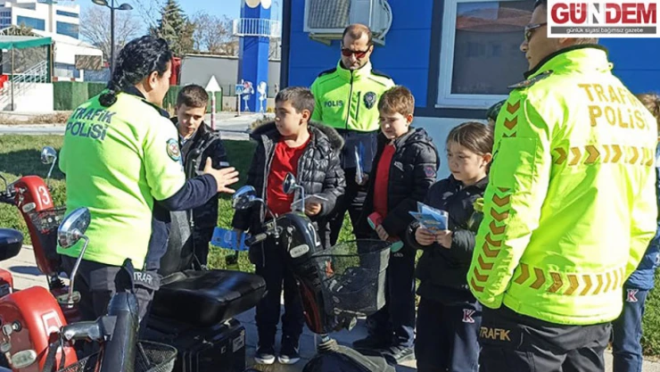 TED Edirne Koleji öğrencilerine trafik bilinci kazandırıldı