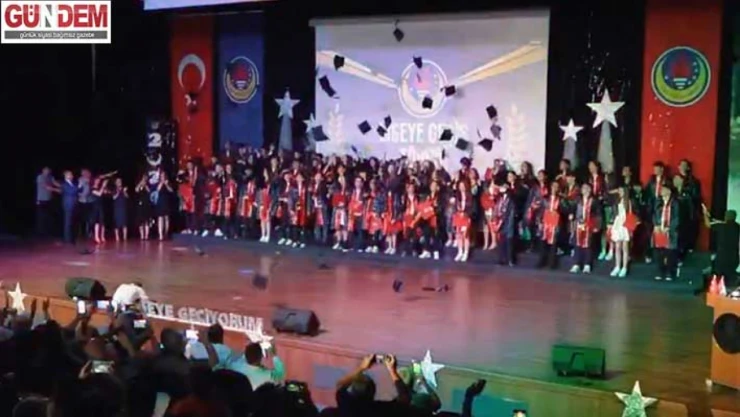 TED Edirne Koleji Ortaokulu öğrencileri için mezuniyet töreni düzenlendi