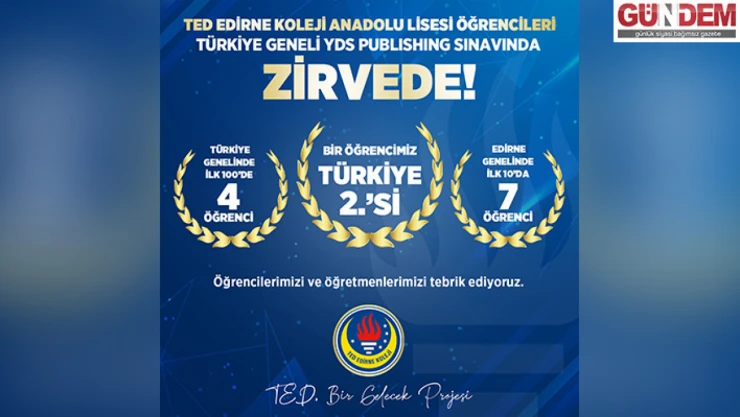 TED Edirne Koleji Zirvede