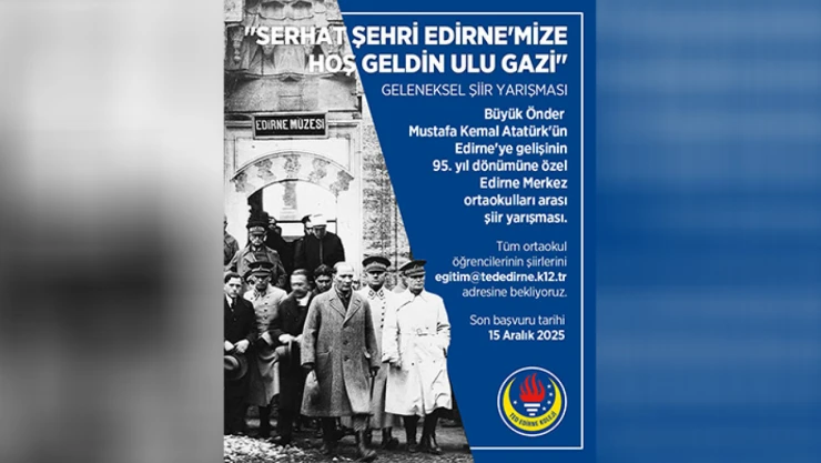 TED'in 'Hoş Geldin Ulu Gazi' şiir yarışması bu yıl da ortaokul öğrencilerini bekliyor