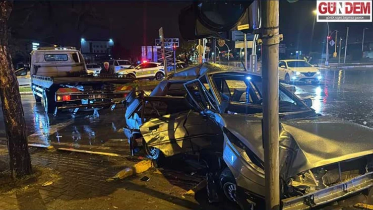 Trafik kazasında 1 kişi yaralandı