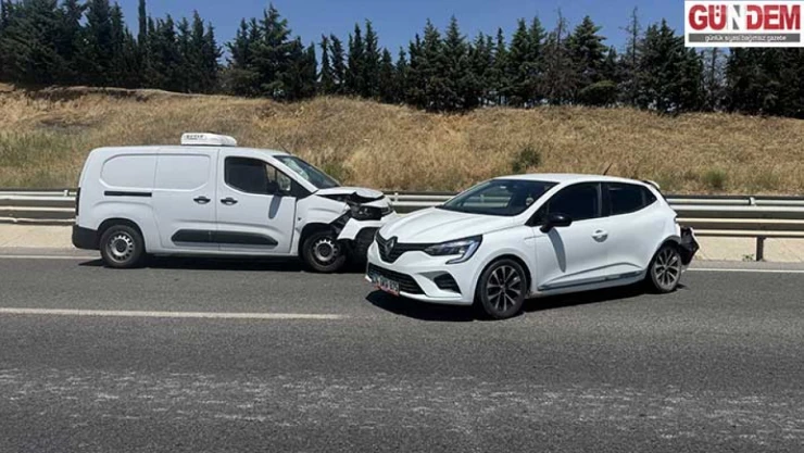 Trafik kazasında 2 kişi yaralandı