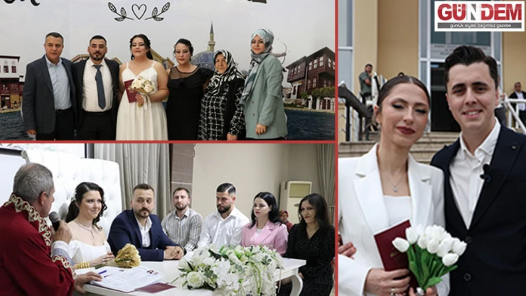 Trakya'da 29 çift evlenmek için 24.04.2024 tarihini seçti