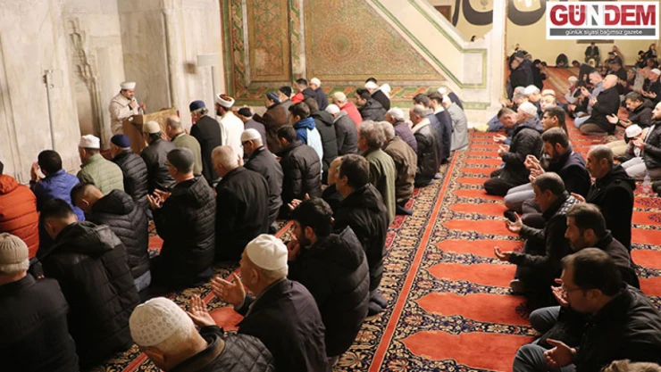 Trakya'da camilerde Miraç Kandili programları düzenlendi