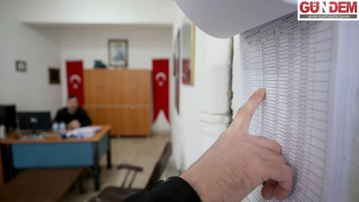 Trakya'da seçmen listeleri askıya çıkarıldı