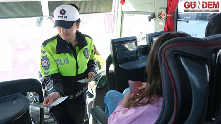 Trakya'da yolcu otobüsleri denetlendi