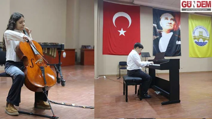 TÜ'de konservatuar öğrencileri İktisadi ve İdari Bilimler Fakültesinde konser verdi