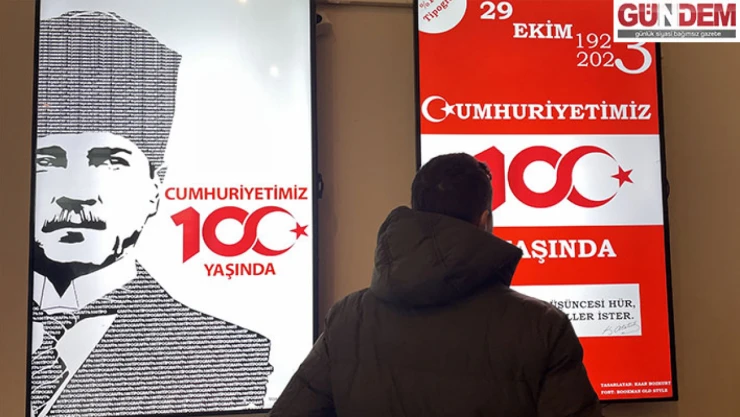 TÜ'nde 'Yüzde 100 Tipografi' sergisi açıldı