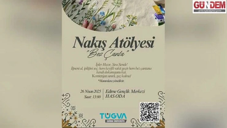 TÜGVA'dan özel nakış atölyesi düzenleyecek