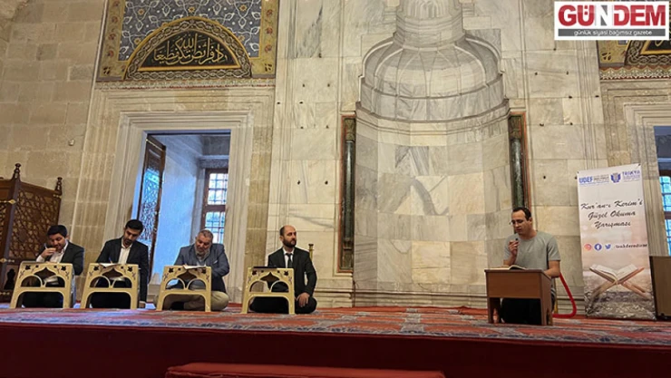 Uluslararası öğrenciler Kur'an-ı Kerim'i güzel okumak için yarıştı