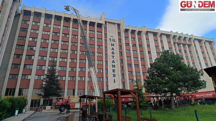 Üniversite hastanesinde çıkan yangın kontrol altına alındı