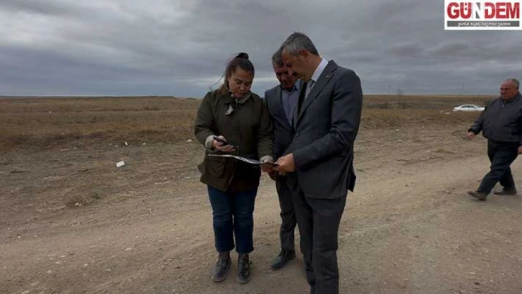Vali Sezer, yapılması planlanan Demirhanlı Havaalanı bölgesini inceledi