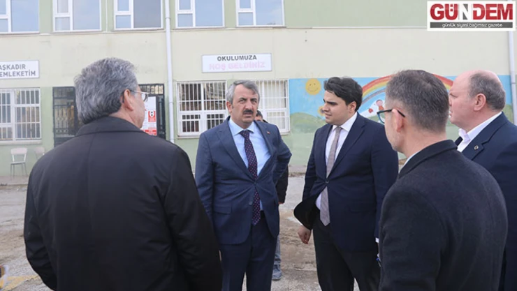 Vali Sezer yıkımı yapılacak okulda incelemelerde bulundu