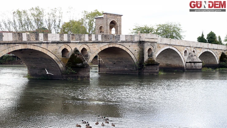 Yağışlar Tunca ve Meriç nehirlerinin debisini artırdı