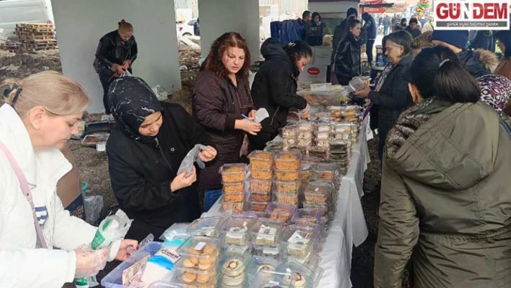 Yakup için düzenlenen kermese yoğun ilgi