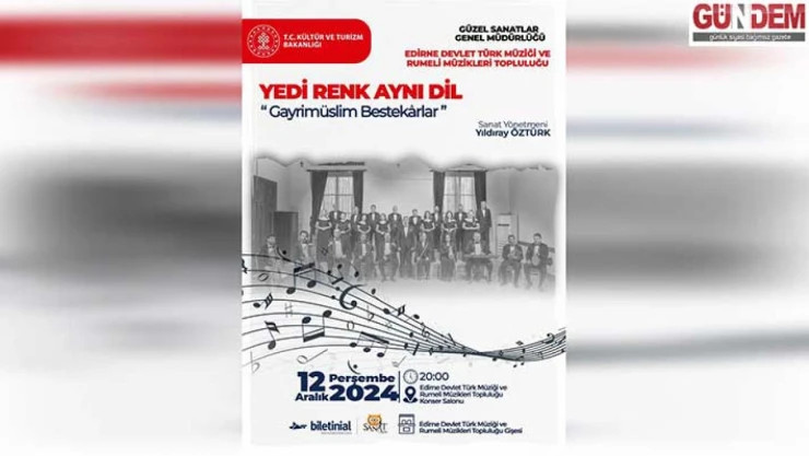 Yedi Renk Aynı Dil konseri verilecek