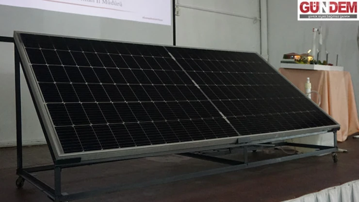 'Yenilenebilir Enerji ve Bilinçli Çiftçi Bilinçli Tarım' projesi semineri gerçekleştirildi