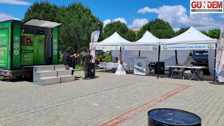 Yeşil kampüs festivali ve çevre tırı etkinliği gerçekleşti