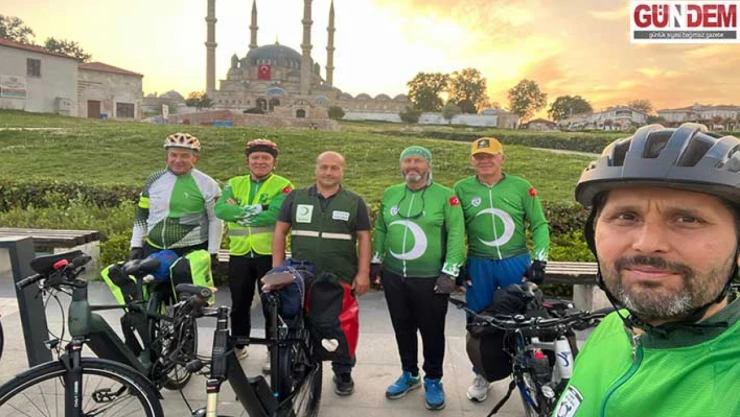 Yeşilay'dan sınırları aşan bisiklet turu