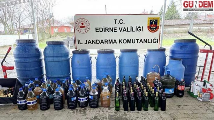 Yılbaşı öncesi sahte ve kaçak içki operasyonu