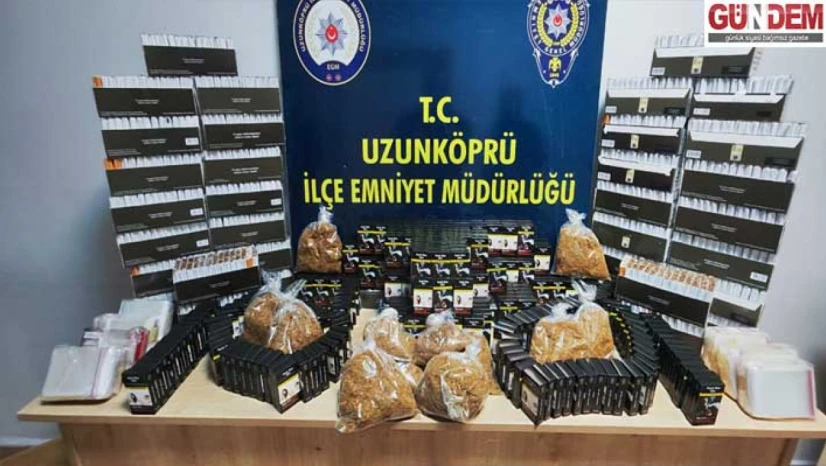 17 bin 500 doldurulmuş makaron ele geçirildi