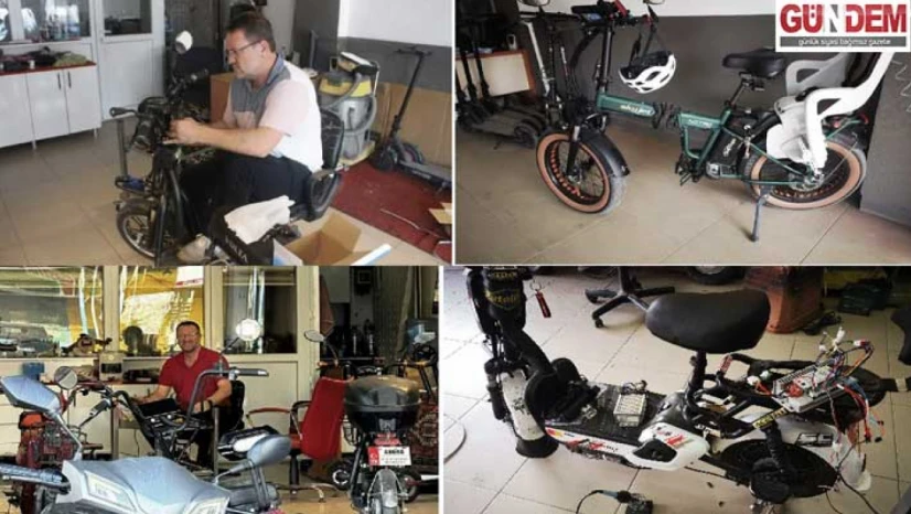 Elektrikli bisikletlerin sessiz kahramanı Yusuf Usta