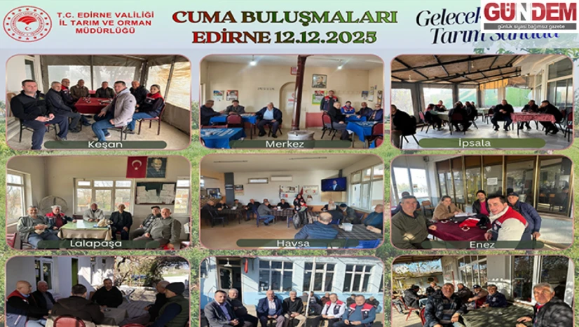 İl Tarım Müdürlüğü'nden köylerde 'Cuma Buluşmaları'