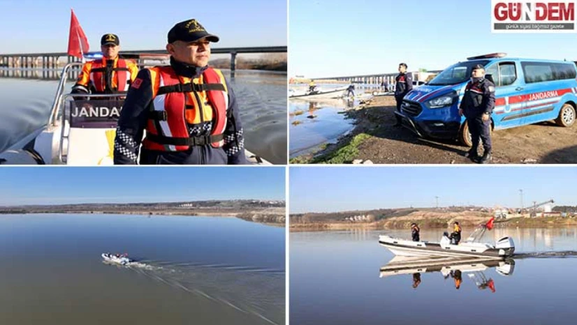 Jandarmadan Meriç Nehri'nde
