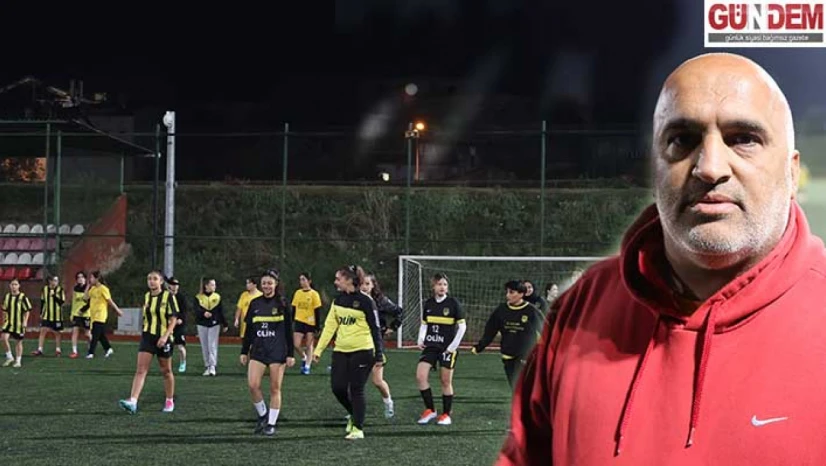Kadın futbol takımı şampiyonluk hedefiyle ter döküyor