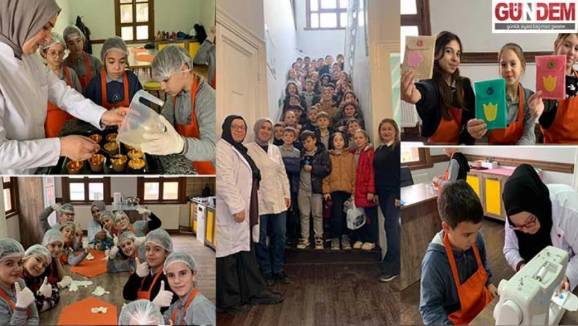 Küçük ustalar iş başında: Öğrenciler ev işlerini öğreniyor