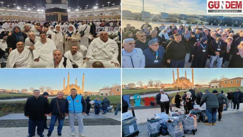 Kutsal topraklardan dönen umrecileri aileleri karşıladı